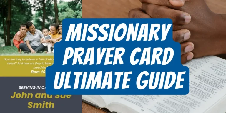 Missionay Prayer Cards Guide